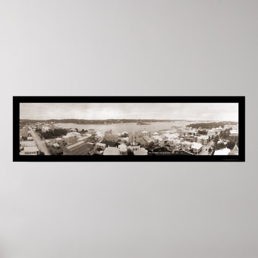 Hamilton Bermuda Tower Foto 1911 Poster (Vorne)