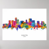 Hamilton Canada Skyline Poster (Vorne)