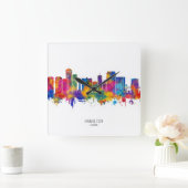 Hamilton Canada Skyline Quadratische Wanduhr (Zuhause)