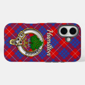 Hamilton Clan Abzeichen & Tartan iPhone / iPad Hül Case-Mate iPhone Hülle (Rückseite (Horizontal))