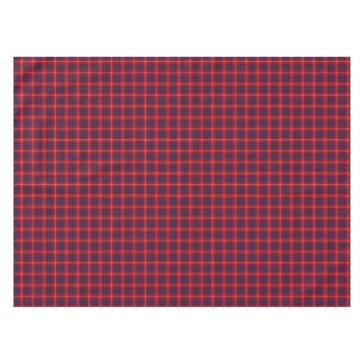 Hamilton Clan Bright Red und Royal Blue Tartan Tischdecke (Vorderseite (Horizontal))