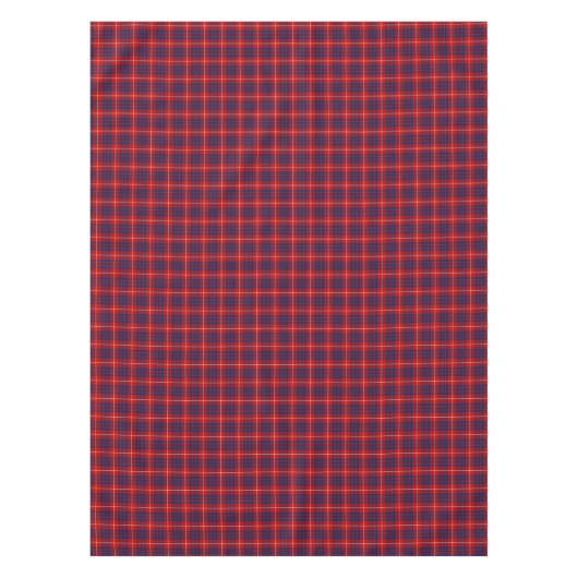 Hamilton Clan Bright Red und Royal Blue Tartan Tischdecke (Vorderseite)