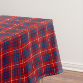 Hamilton Clan Bright Red und Royal Blue Tartan Tischdecke