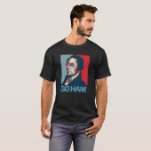 Hamilton, das USA-Sonnenbrille trägt, gehen der T-Shirt (Vorne ganz)
