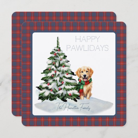 Hamilton Dress Ancient Tartan Happy Pawlidays Dog (Vorne/Hinten)