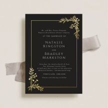 Hamilton Elegant Gold Foil Greenery Wedding