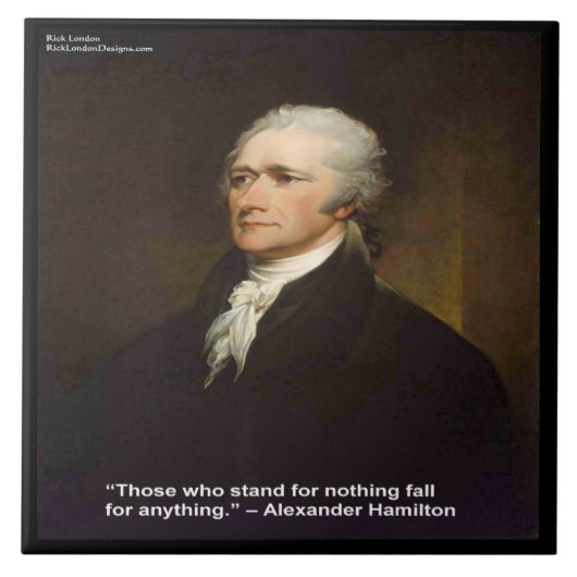 Hamilton "Fall For Anything" Keramik-Fotokachel Fliese (Vorderseite)