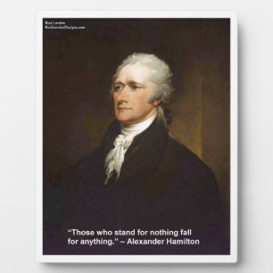Hamilton Fall For Anything Quote Gift Fotoplatte