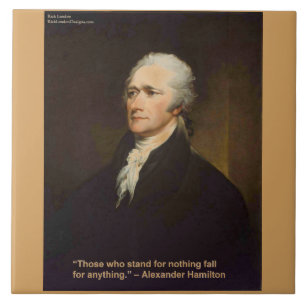 Hamilton Fall For Anything Zitat Geschenk Fliese