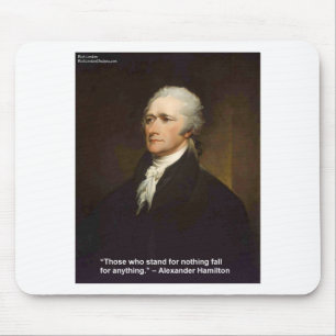 Hamilton Fall For Anything Zitat Geschenk Mousepad