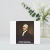 Hamilton Fall For Anything Zitat Geschenk Postkarte (Stehend Vorderseite)
