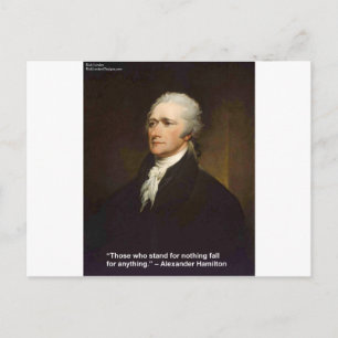 Hamilton Fall For Anything Zitat Geschenk Postkarte