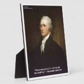 Hamilton fällt für jedes Zitat Geschenk Fotoplatte (Seite)