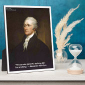 Hamilton fällt für jedes Zitat Geschenk Fotoplatte (Seite)