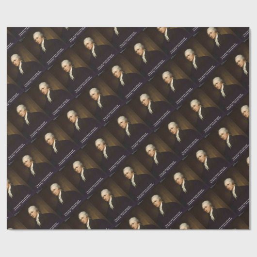 Hamilton fällt für jedes Zitat Geschenk Geschenkpapier (Flach)
