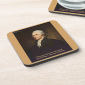 Hamilton fällt für jedes Zitat Geschenk Getränkeuntersetzer (Linke Seite)
