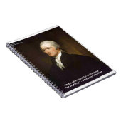 Hamilton fällt für jedes Zitat Geschenk Notizblock (Rechte Seite)