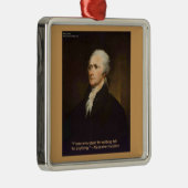 Hamilton fällt für jedes Zitat Geschenk Ornament Aus Metall (Rechts)