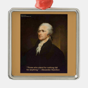 Hamilton fällt für jedes Zitat Geschenk Ornament Aus Metall