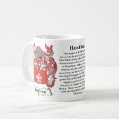 Hamilton-Familien-Wappen Tasse (Vorderseite Links)