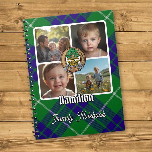 Hamilton Familienfoto-Collage Notizblock