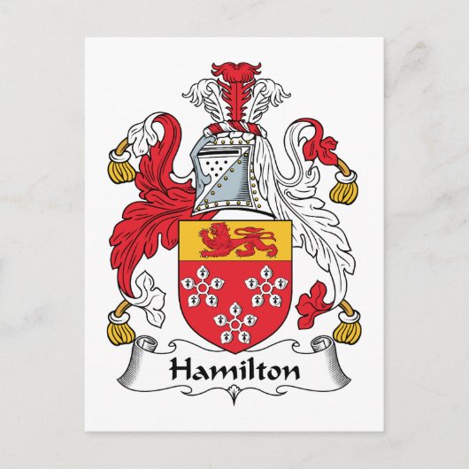 Hamilton Familienwappen Postkarte (Vorderseite)