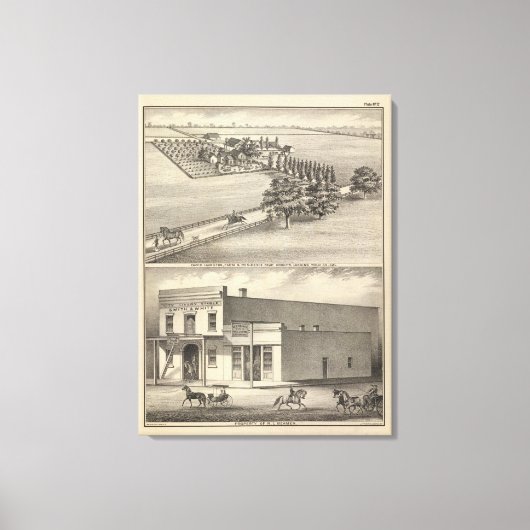 Hamilton farm, Beamer bldg Leinwanddruck (Vorderseite)