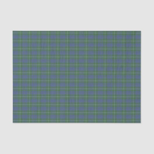 Hamilton Green Scottish Tartan Seidenpapier (Vorderseite)