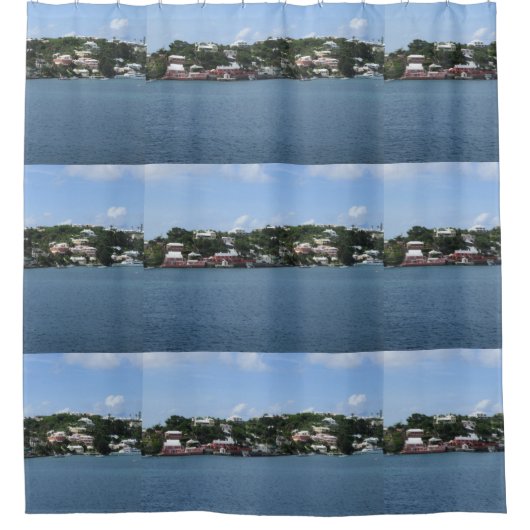 Hamilton Harbour View Duschvorhang (Vorderseite)