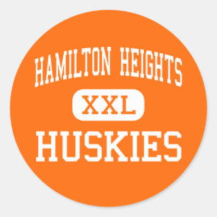 Hamilton Heights - Huskieses - Hocharcadia Runder Aufkleber