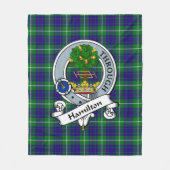 Hamilton Hunting Clan Abzeichen Tartan Kariert Fleecedecke (Vorderseite)