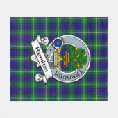 Hamilton Hunting Clan Abzeichen Tartan Kariert Fleecedecke (Vorderseite (Horizontal))