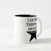 Hamilton - Ich schmeiße nicht von meinem Schuss Zweifarbige Tasse (VorderseiteRechts)