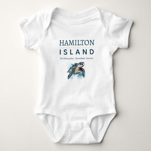 Hamilton Island Baby Strampler (Vorderseite)