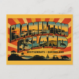 Hamilton Island Queensland Resort-Insel Vintage  Postkarte