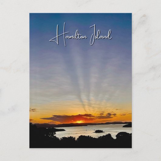Hamilton Island Sunset Postkarte (Vorderseite)