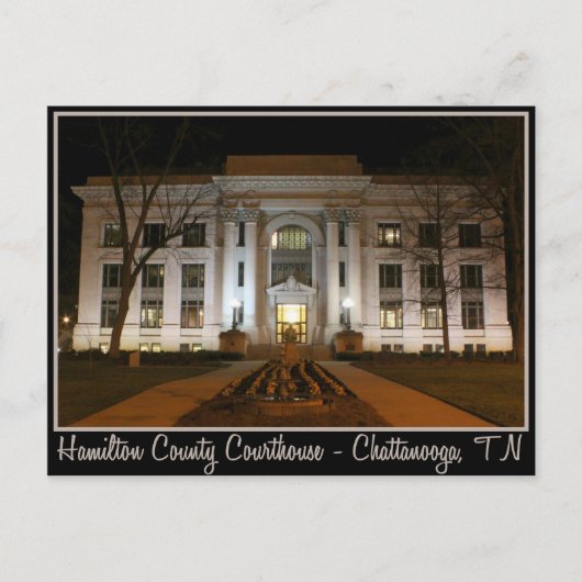 Hamilton Landkreis Courthouse - Chattanooga, TN Postkarte (Vorderseite)