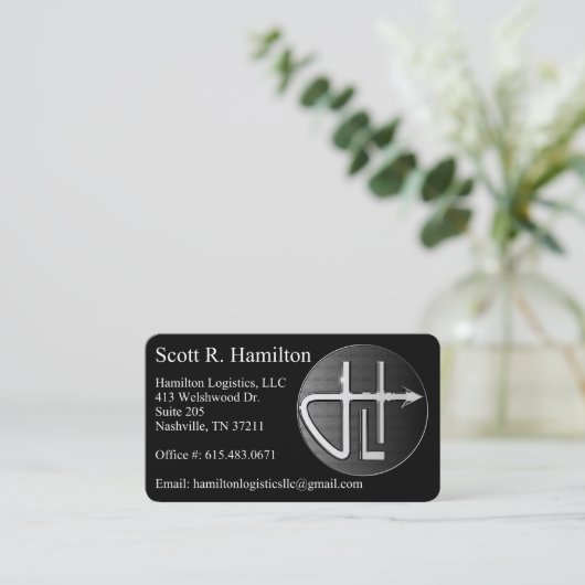 Hamilton Logistics 1 Visitenkarte (Stehend Vorderseite)