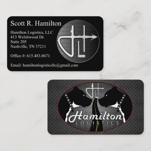 Hamilton Logistics 1 Visitenkarte (Vorne/Hinten)