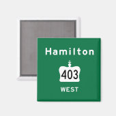 Hamilton Magnet (Vorderseite/Rückseite)
