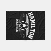 Hamilton Marines Fußballrechnung 2025 Hs Fleecedecke (Vorderseite (Horizontal))