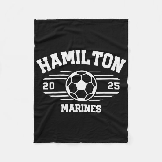 Hamilton Marines Fußballrechnung 2025 Hs Fleecedecke (Vorderseite)