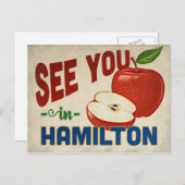 Hamilton Ohio Apple - Vintage Travel Postkarte (Vorne/Hinten)