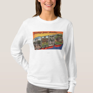 Hamilton, Ohio - große Buchstabe-Szenen T-Shirt