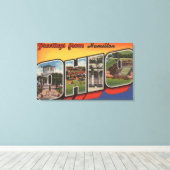 Hamilton, Ohio - Große Buchstabenszenen Leinwanddruck (Insitu (Holzboden))