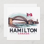 Hamilton Ontario Kanada Feiertagskarte (Vorne/Hinten)