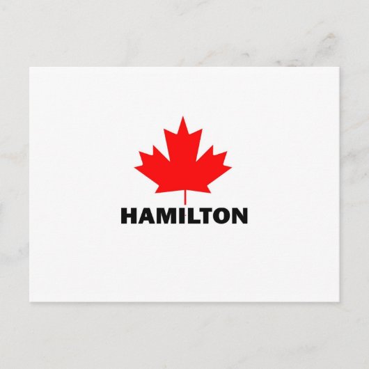 Hamilton, Ontario Postkarte (Vorderseite)