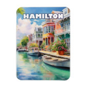 Hamilton, pearl of Bermuda Magnet (Vertikal)