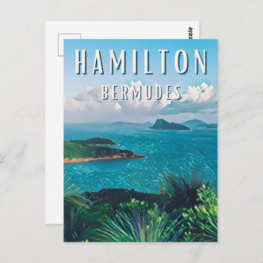 Hamilton: Perle der Bermuda Postkarte (Vorne/Hinten)