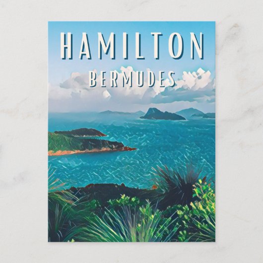 Hamilton: Perle der Bermuda Postkarte (Vorderseite)
